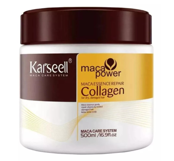 Tratamiento Capilar de Colágeno Karseell - Mascarilla Reparadora Profunda con Ingredientes Naturales para Cabello Daño y Seco - 100ml
