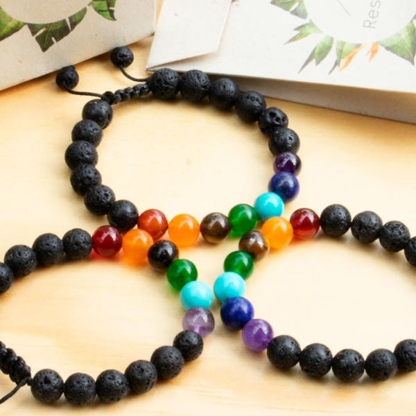 Pulsera 7 Chakras con Piedras Naturales - Protección Energética y Equilibrio Emocional - Imagen 4