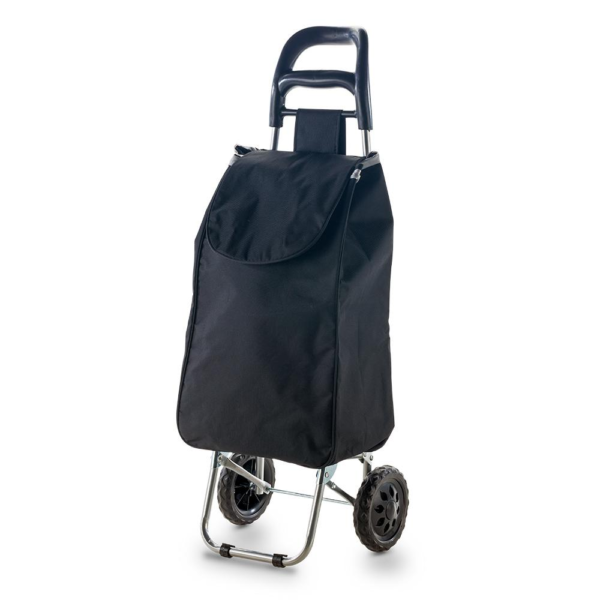 Trolley para Mercado con Bolsa de Poliéster y Bolsillo Posterior – Resistente hasta 15kg, Varios Colores - Imagen 2