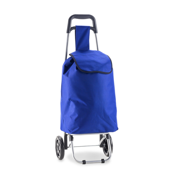 Trolley para Mercado con Bolsa de Poliéster y Bolsillo Posterior – Resistente hasta 15kg, Varios Colores