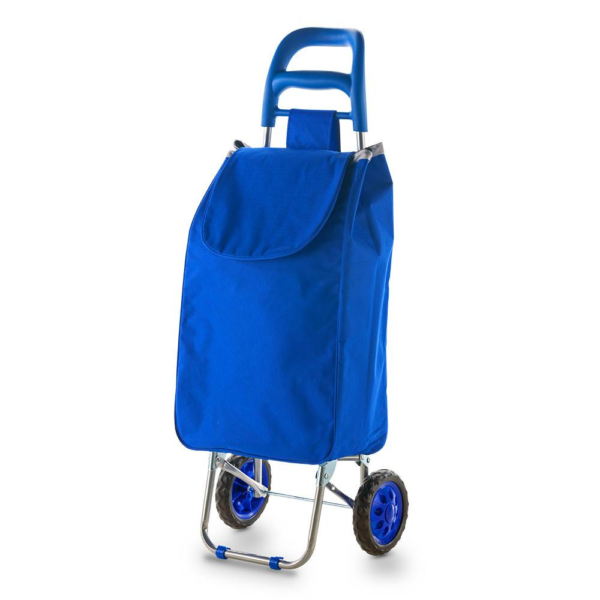 Trolley para Mercado con Bolsa de Poliéster y Bolsillo Posterior – Resistente hasta 15kg, Varios Colores - Imagen 4